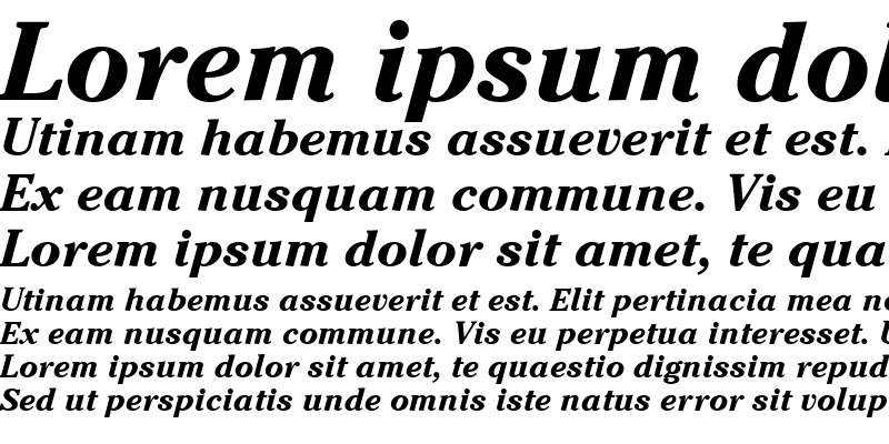 Sample of Cheltenham LT Bold Italic