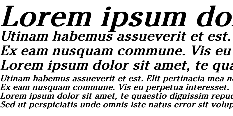 Sample of Cheltenham-Normal Bold Italic