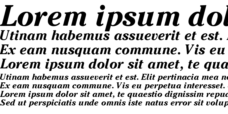 Sample of CheltenhamSSK Bold Italic