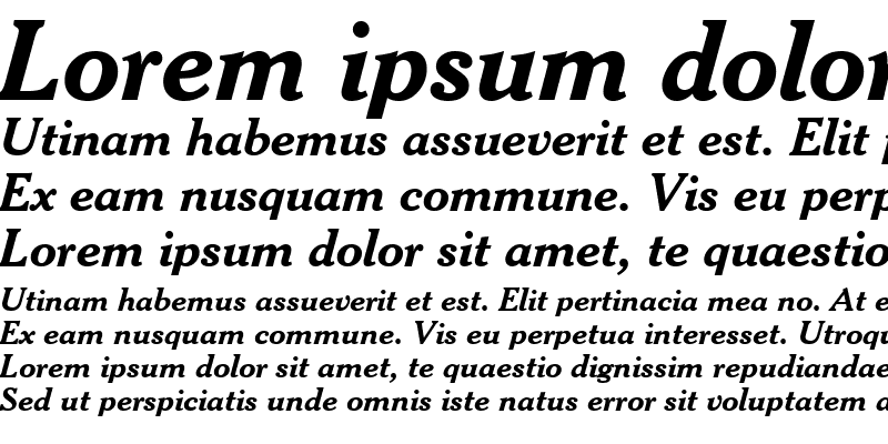 Sample of Cheltenhm BT Bold Italic