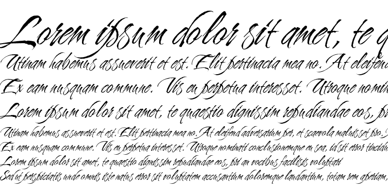 Sample of Cherish Font