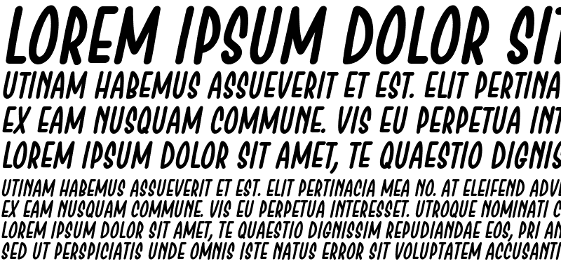 Sample of Chesan Italic