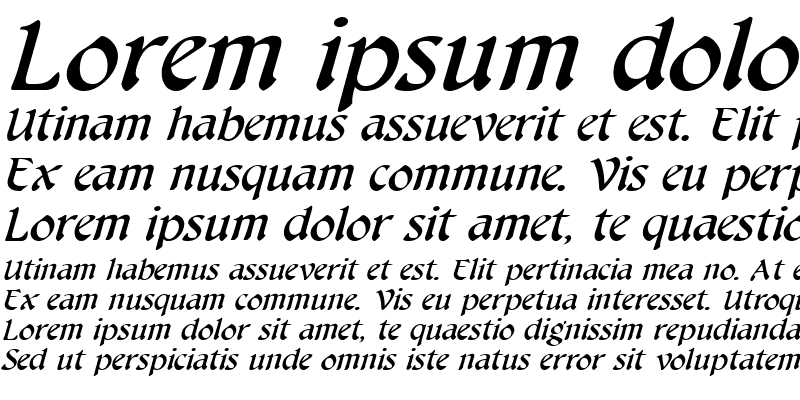 Sample of CheshireBroad Italic