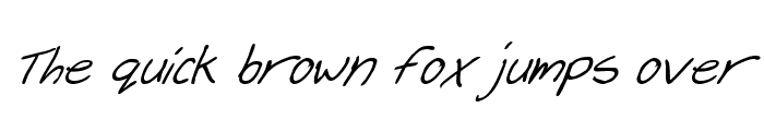 Preview of Cheyenne Hand Bold Italic Bold Italic