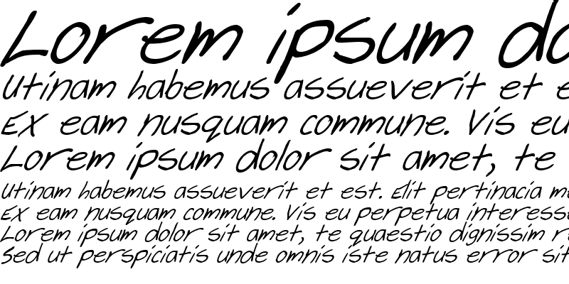 Sample of Cheyenne Hand Bold Italic Bold Italic