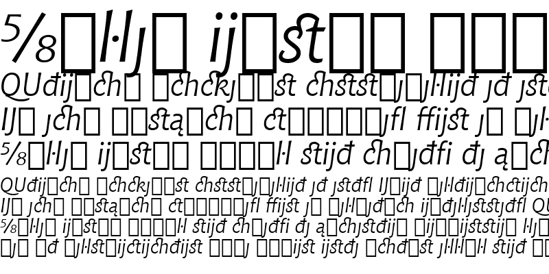 Sample of Chianti ItExt BT Italic Extension