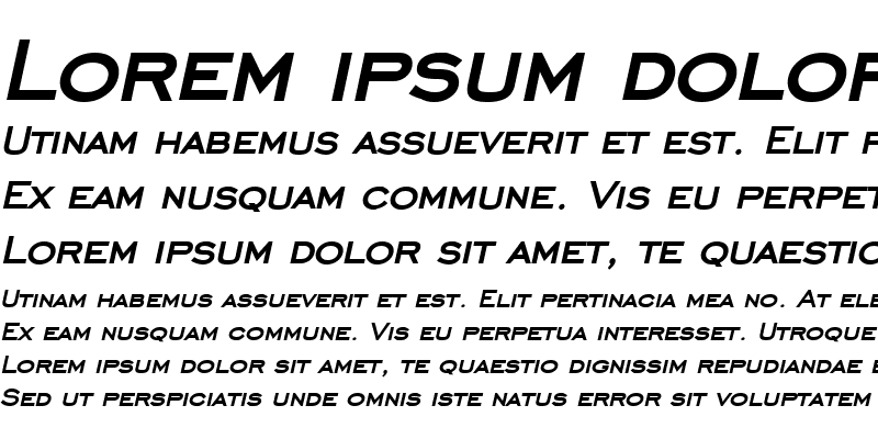 Sample of Chisel Bold Italic