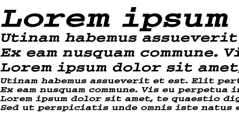 Sample of Chisel-Extended Italic