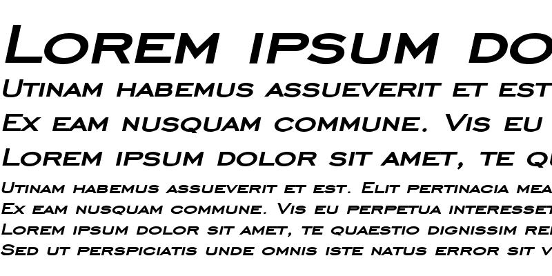 Sample of Chisel Wide Bold Italic
