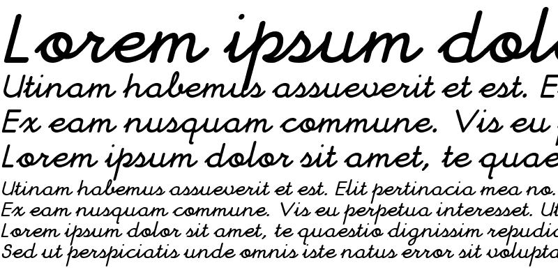 Sample of ChitownScript Italic