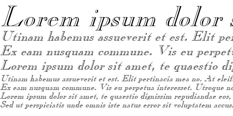 Sample of Chopin Italic