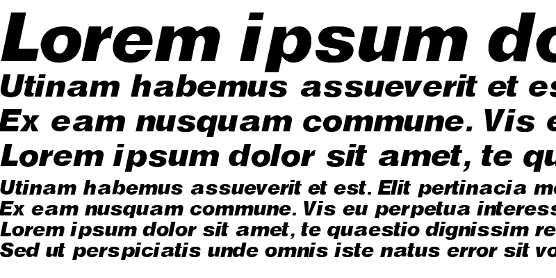 Sample of ChoqueSSK Bold Italic