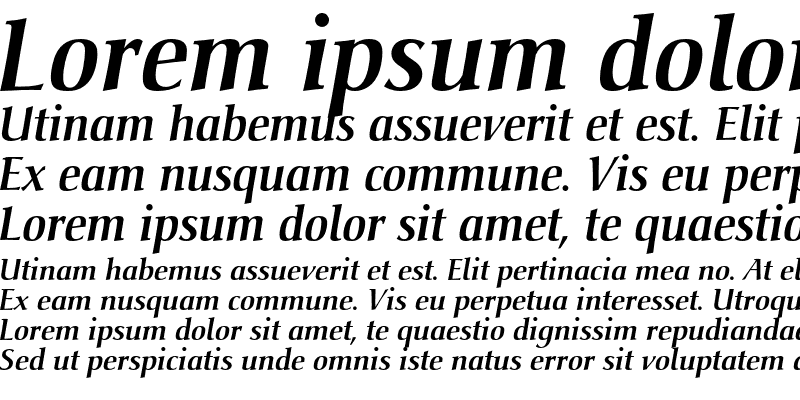 Sample of Christiana Medium Italic
