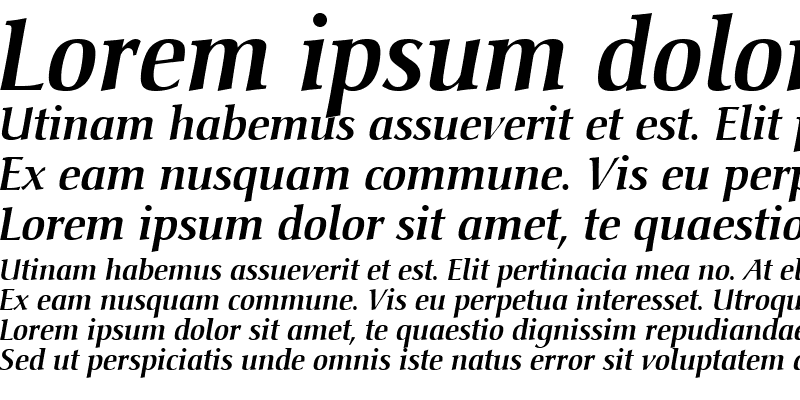 Sample of Christiana-Medium MediumItalic