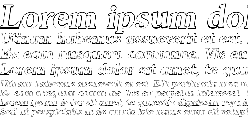 Sample of ChristianBeckerOutline Bold Italic