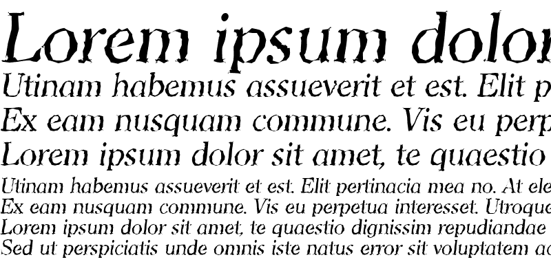 Sample of ChristianBeckerRandom Italic