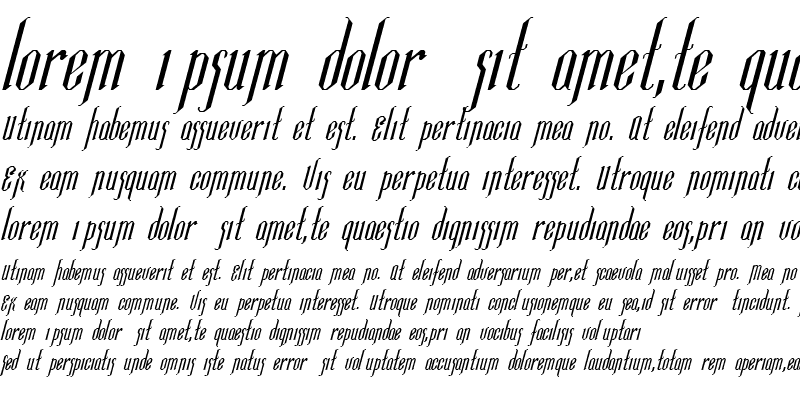 Sample of Christine 6 Italic