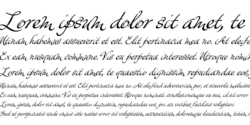 Sample of Christophs Quill ITC Std Bold