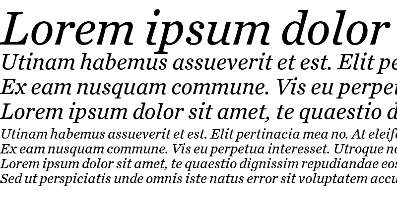 Sample of Chronicle Text G3 Italic
