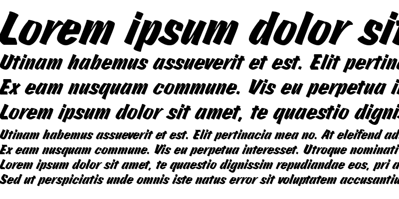 Sample of ChurchwardBruDReg Italic