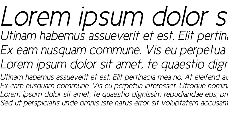 Sample of Cicle Semi Italic
