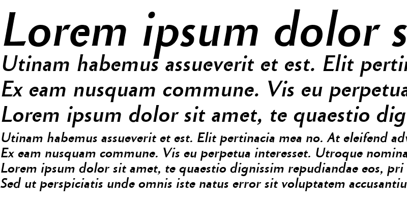 Sample of Cimiez Bold Italic