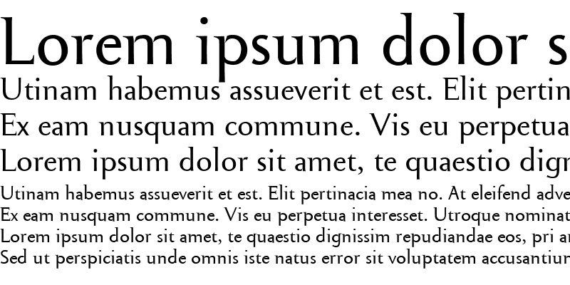 Sample of Cimiez Demi Serif