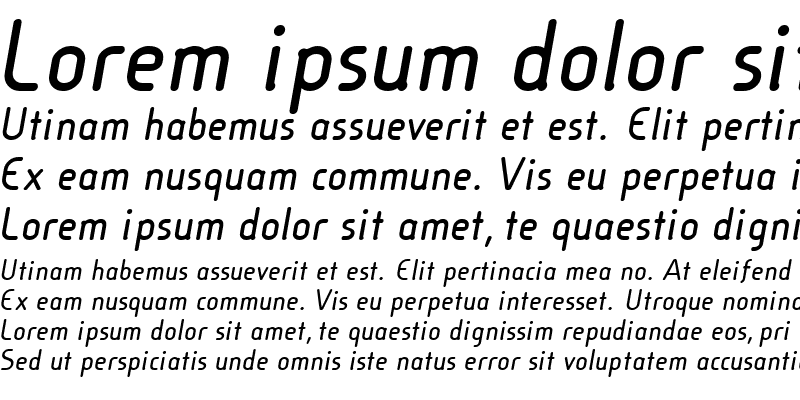 Sample of Cineplex LT Regular Bold Italic