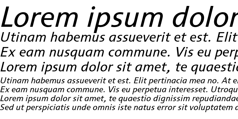 Sample of Cisalpin LT Std Italic