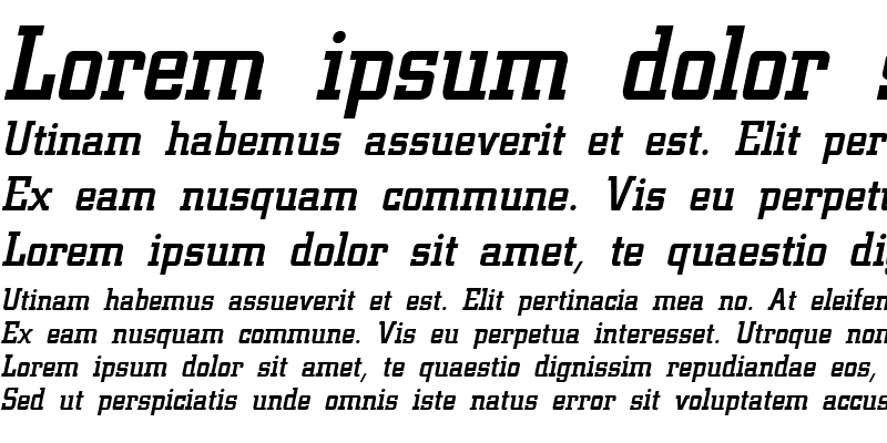 Sample of Civic Bold Italic