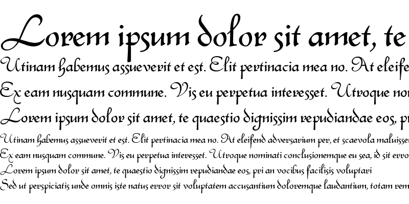 Sample of Civiscript Regular