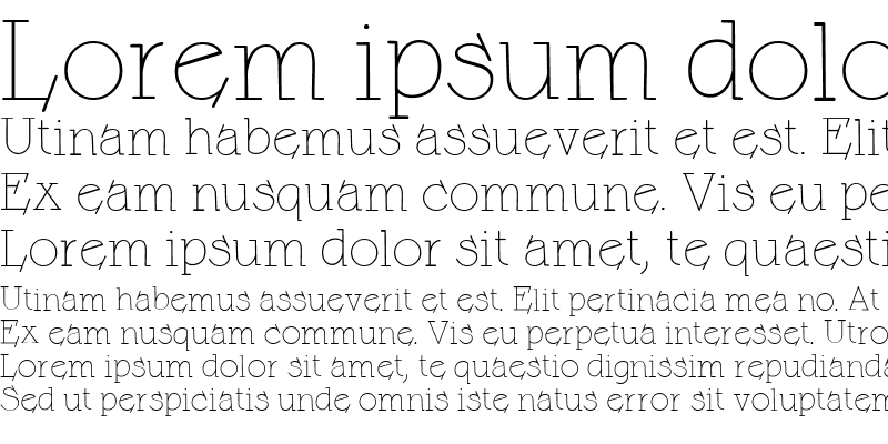Sample of CK Flip Serif Regular