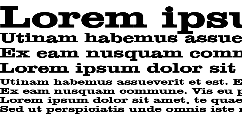 Sample of Clare Extended Bold