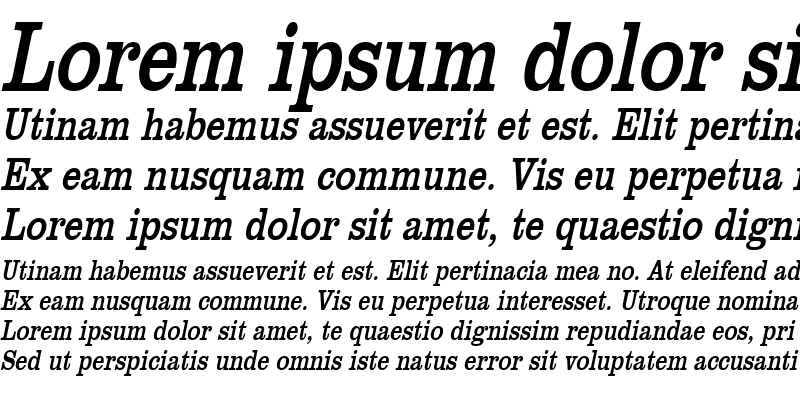 Sample of ClareCondensed Italic
