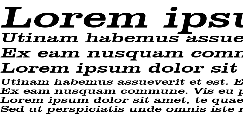 Sample of ClareExtended Italic