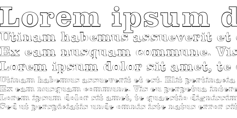 Sample of ClarendonOutline