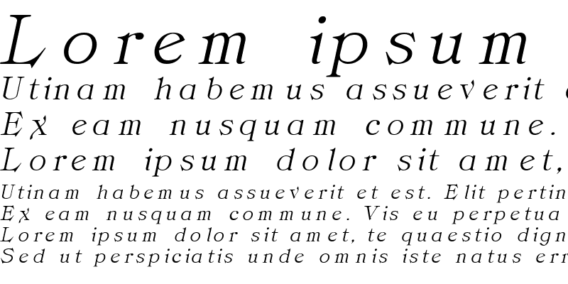 Sample of Clarita Italic