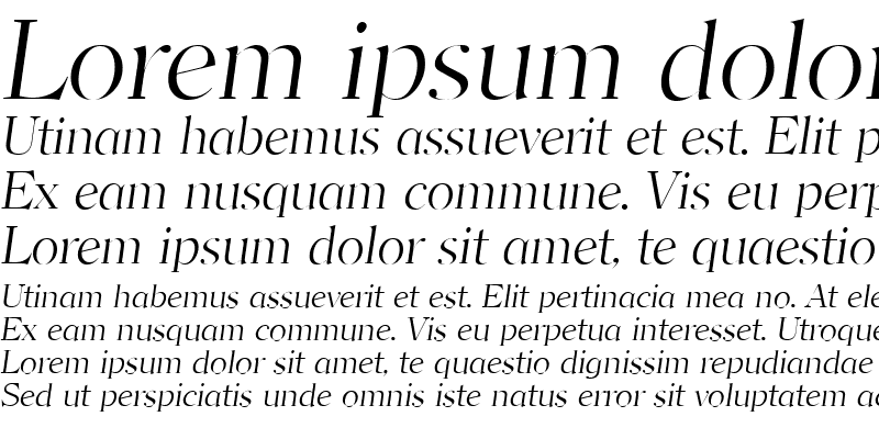Sample of Clarity Serif Light SF Italic