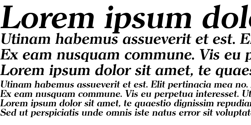 Sample of Clarity Serif SF Bold Italic