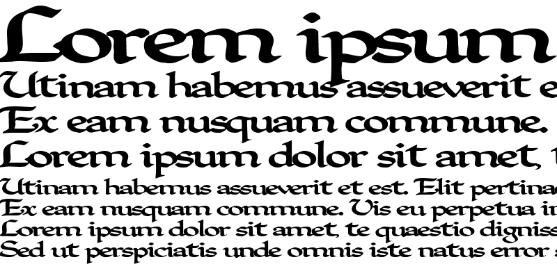 Sample of ClarkNorm107 Bold