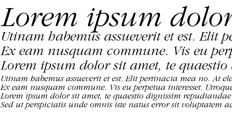 Sample of Classic Russian Italic