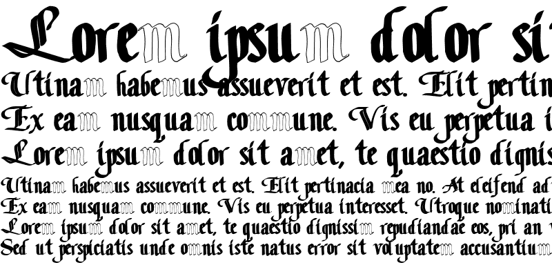 Sample of ClassicFont104