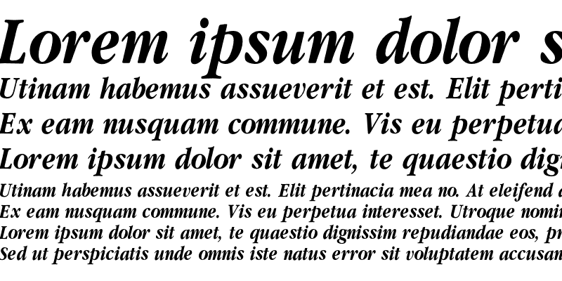 Sample of ClassicRussianC Bold Italic