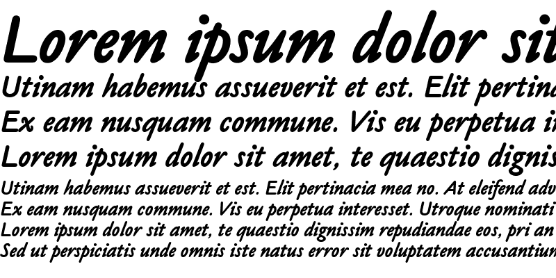 Sample of Claude Sans Bold Italic LET