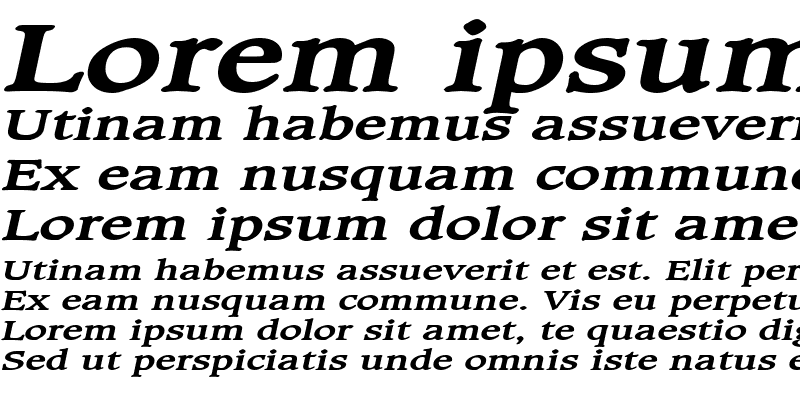 Sample of Clayton Extended Bold Italic