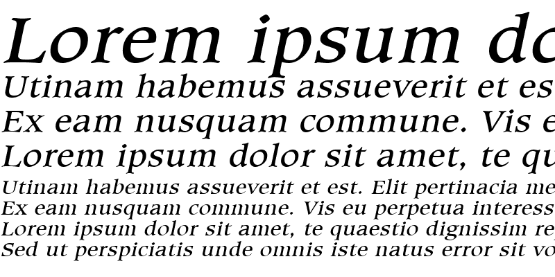 Sample of ClaytonWide Italic