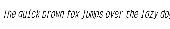 Preview of CleanCondensed Italic