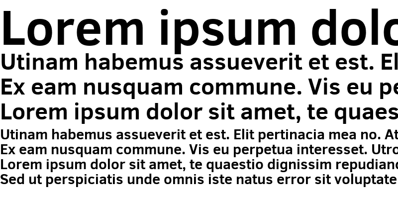 Sample of Clear Sans Bold