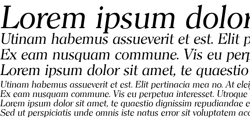 Sample of ClearfaceSerial Italic