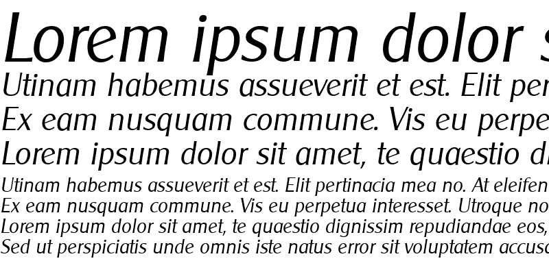 Sample of ClearGothicSerial LightItalic